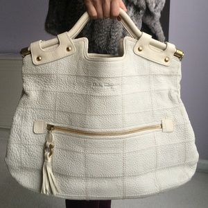 Salvatore Ferragamo Tote, Pebble Patchwork Lthr